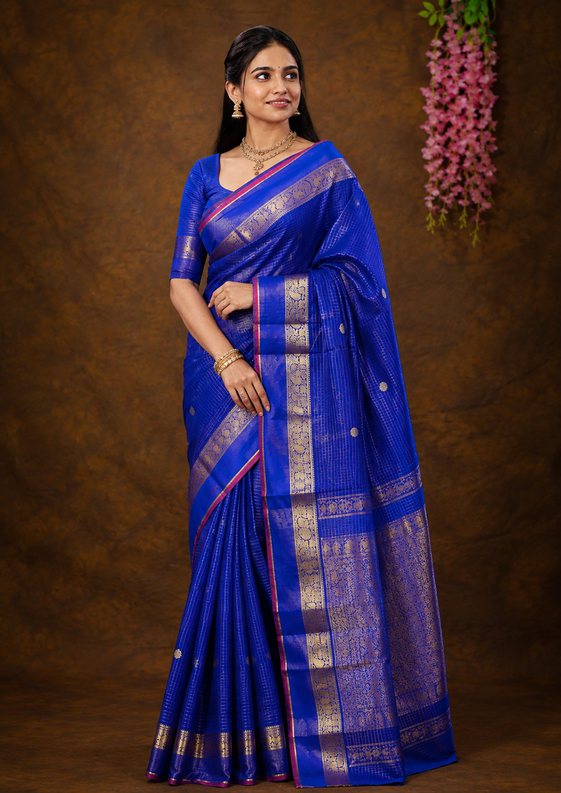 Madurai Neelambari Soft Silk Saree