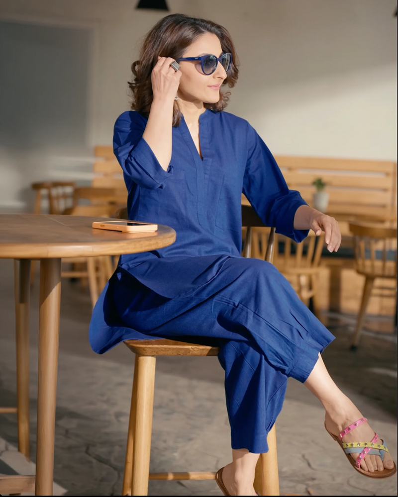 Relaxed Fit Off-White Set