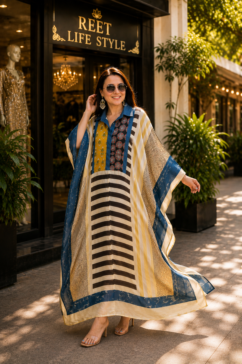 Patchwork Charm Kaftan Set