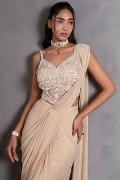 Ziyaara Pearl Draped Saree