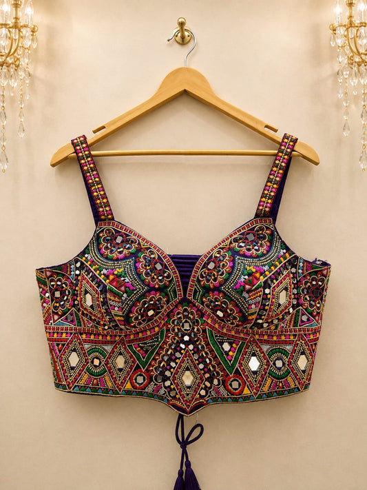Rajrani Navrang Mirror Corset Blouse ✨