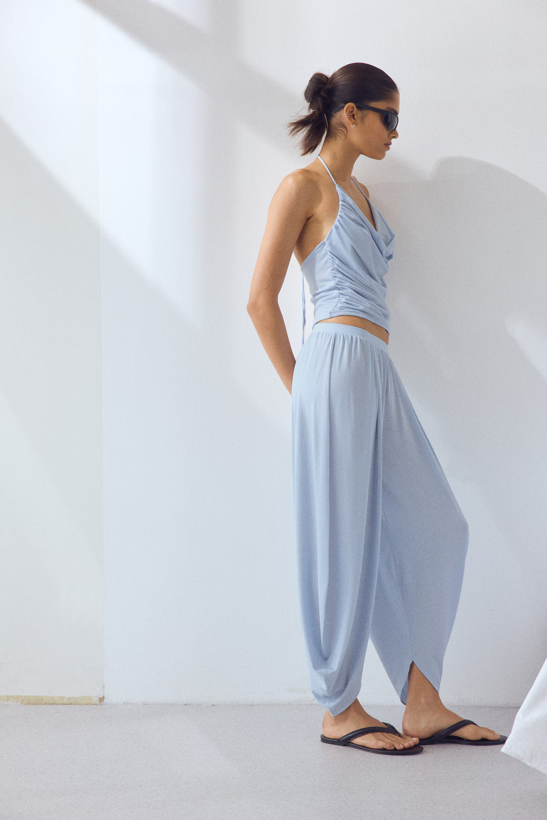 Skyflow Draped Co-ord Set Pull-On Balloon pants for Women