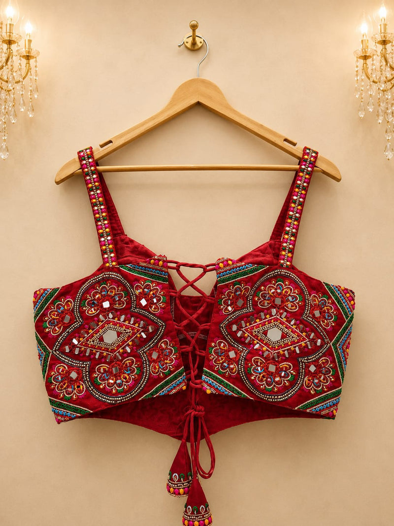 Rajrani Navrang Mirror Corset Blouse ✨