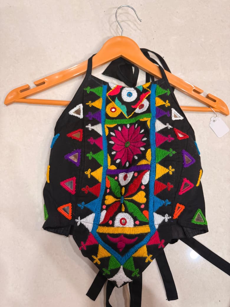 Premium Shisha Work Sleeveless Halter Blouse
