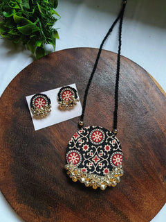 Rajvanya Midnight Ghungroo Necklace Set