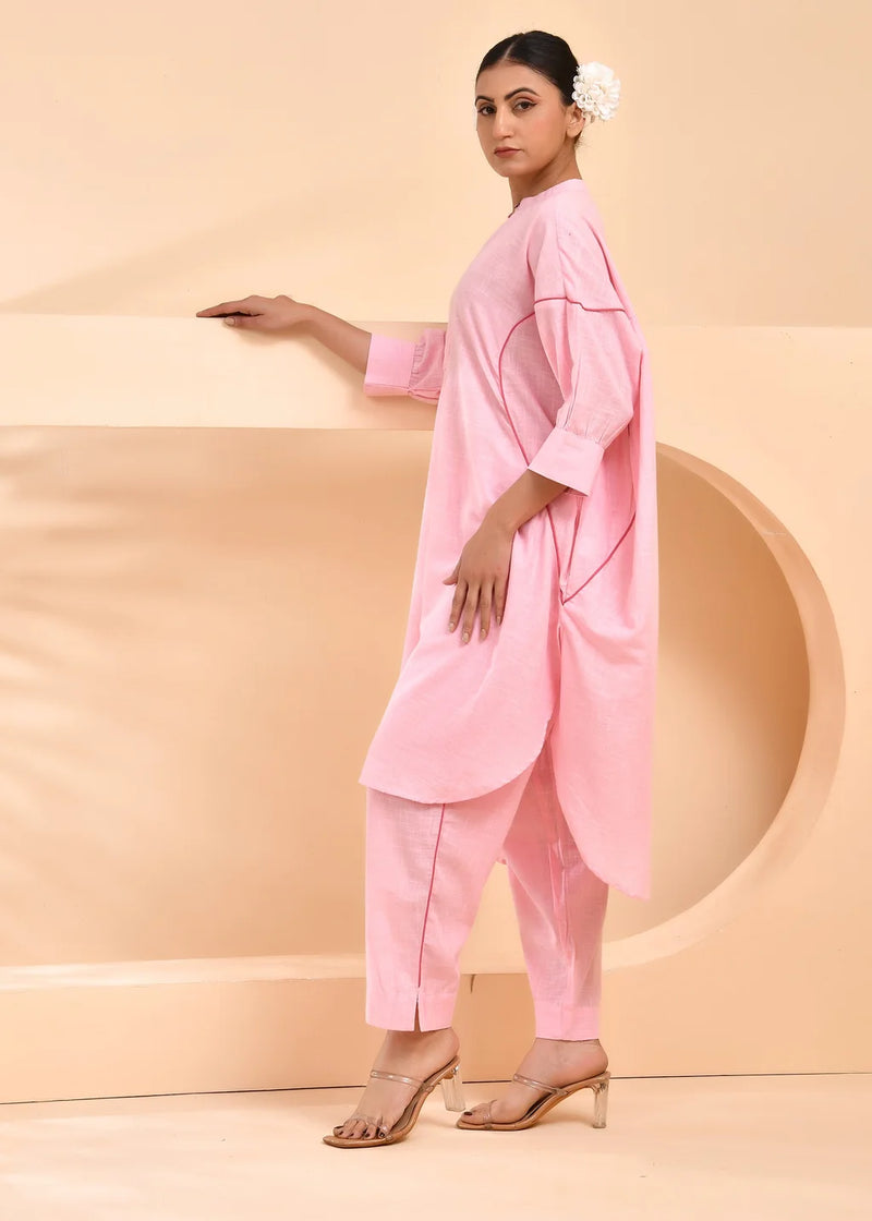 Noor Neeli Mocha Cotton Co-Ord Set