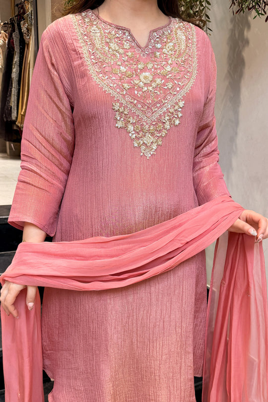 Mehr Mint Hand Embroidered Set