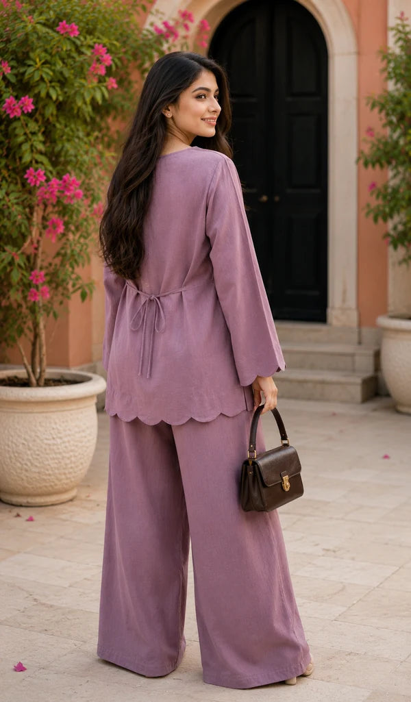 Inaya Dusty Pink Linen Co-ord Set