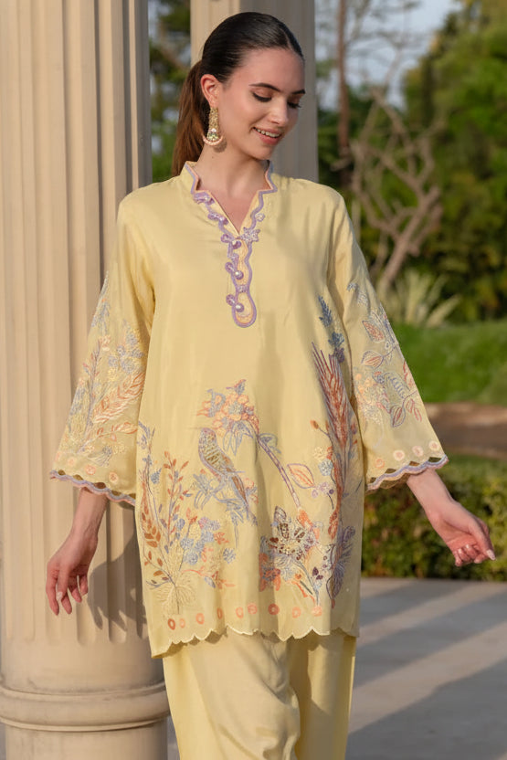 Mehrunissa Floral Cutwork Co-ord Set