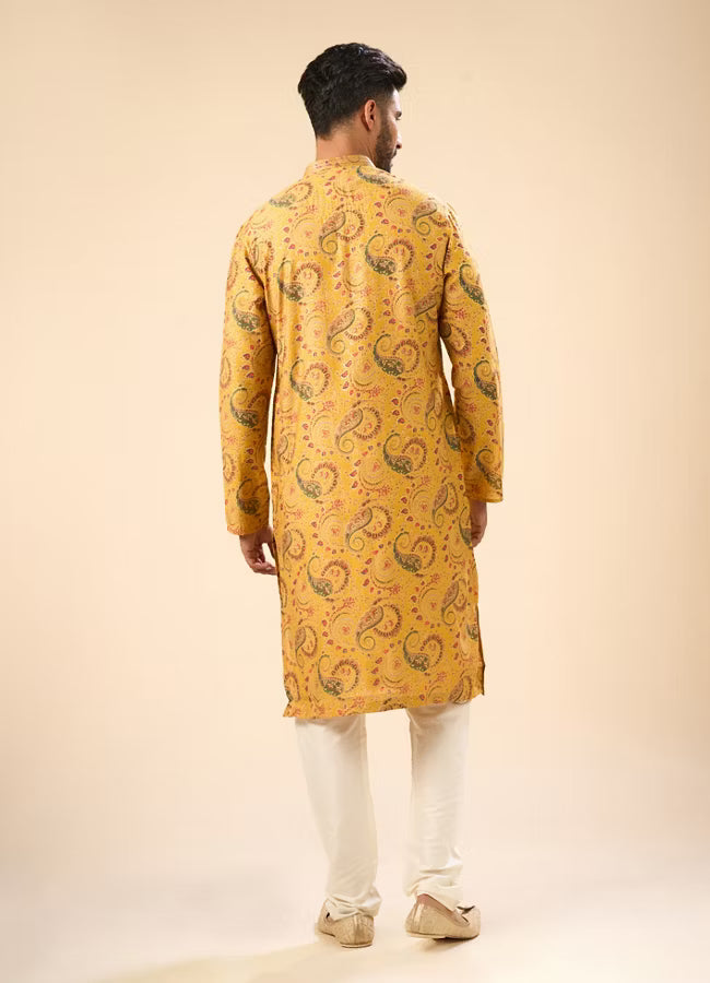 Mustard Elegance Kurta Pajama