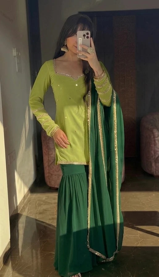 Mehrunisa Sharara Suit