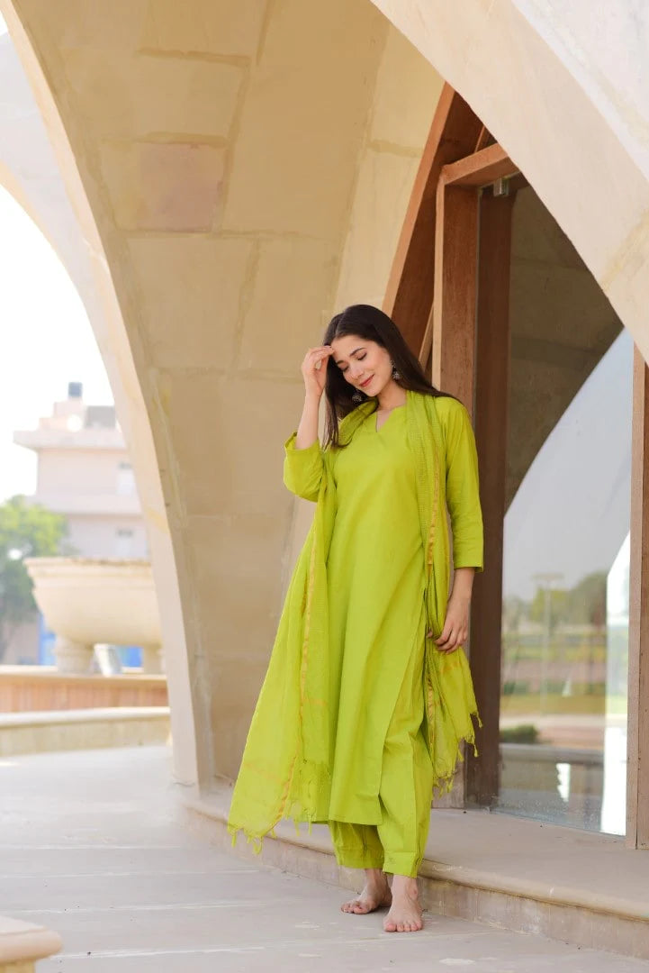 Lime Doria Suit Set
