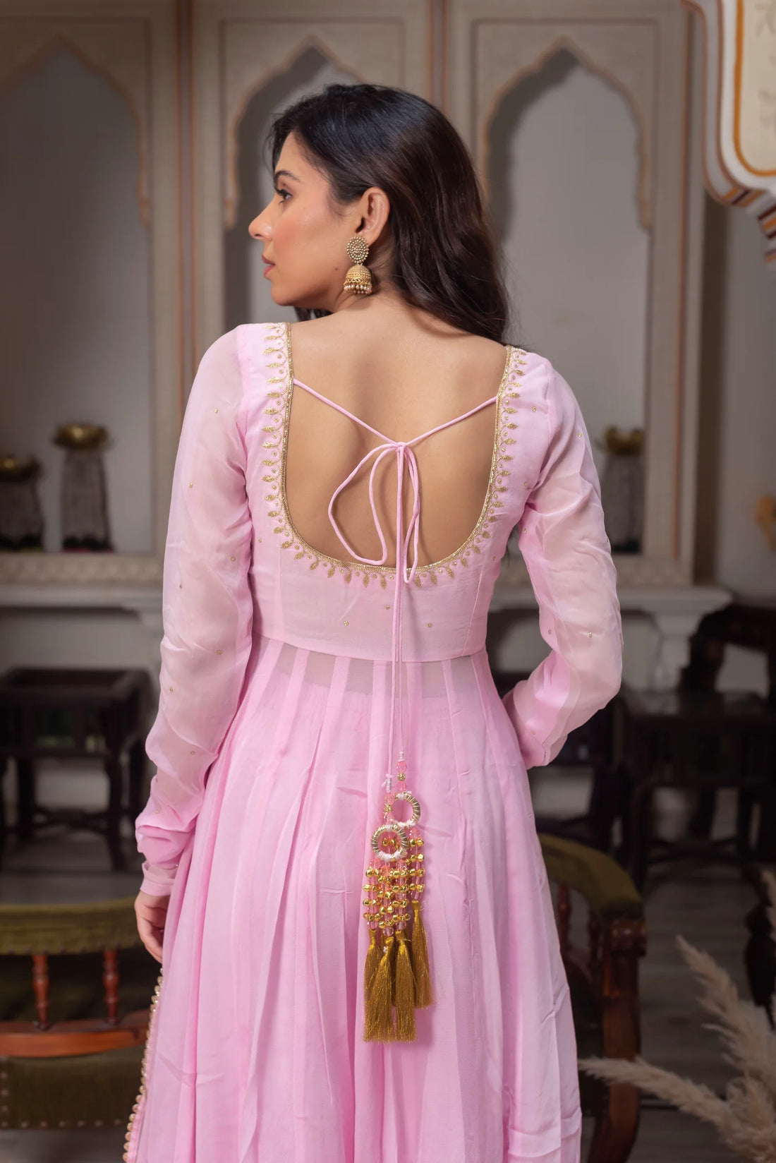 Meherbaan Gulabi Anarkali Set