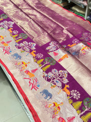 Royal Blue and Wine  Ganga Ghat x Shikara Saree
