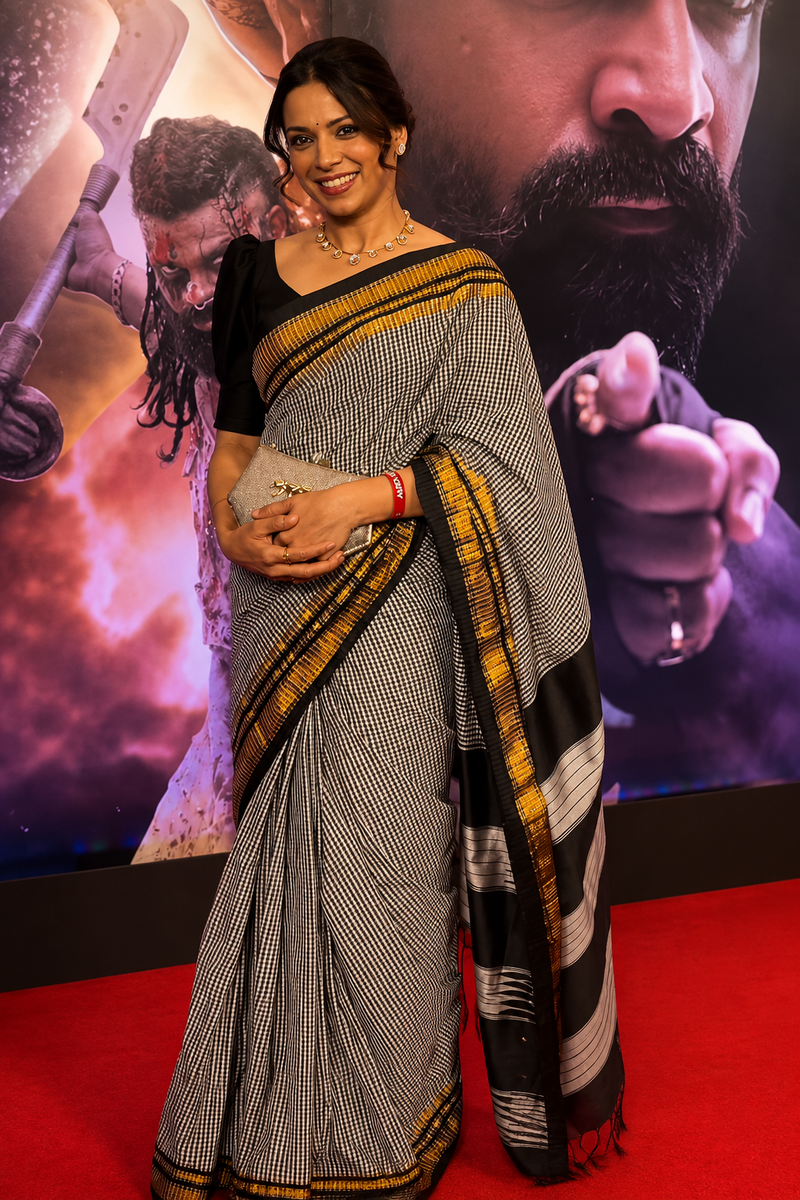Dakshina Ikkal Zari Cotton Saree