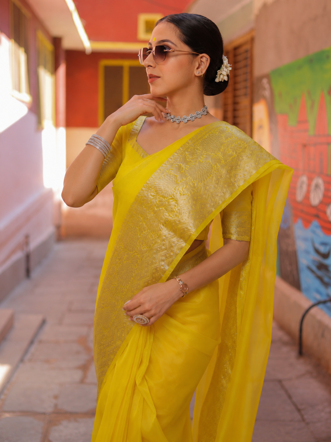 Banarasi Organza Zari Saree