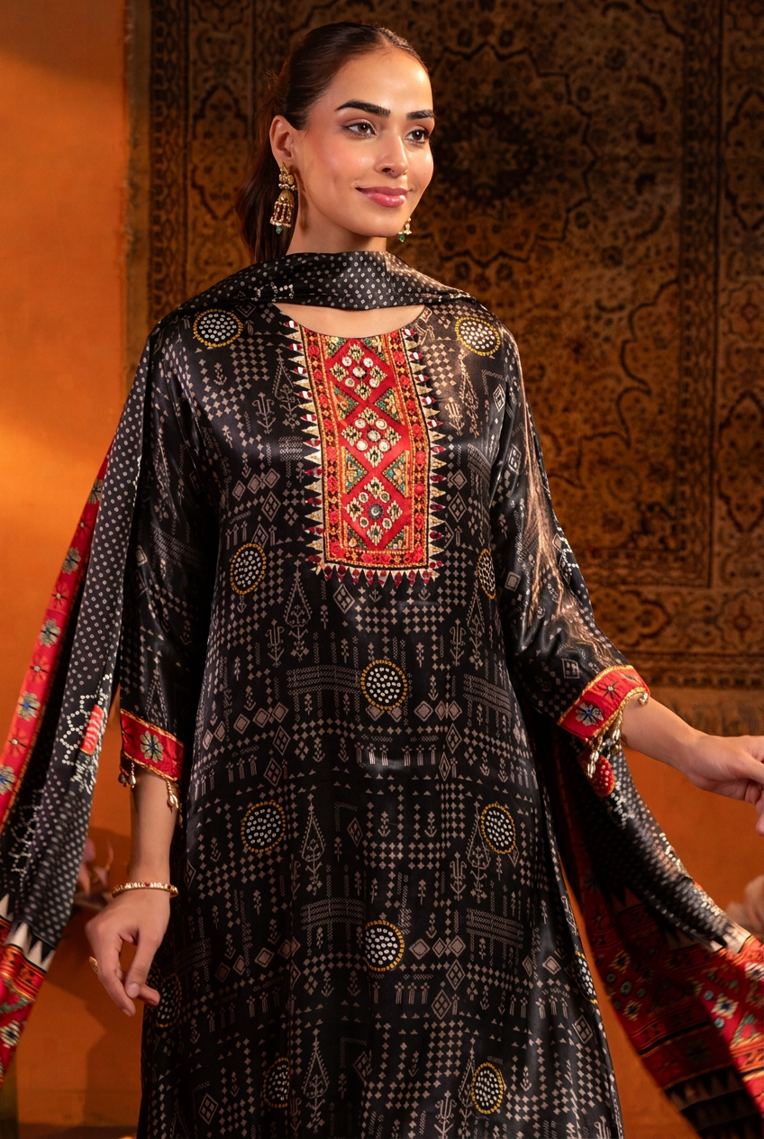 Noir Sitara Heritage Suit Set