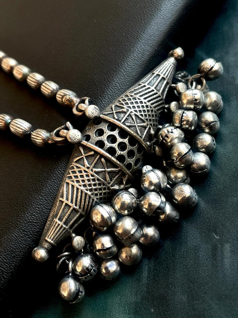 Antique Oxidized Choker Set