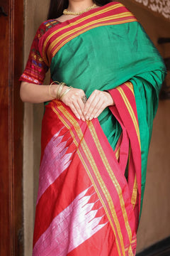 Ilkal Saree with Pure Resham Pallu