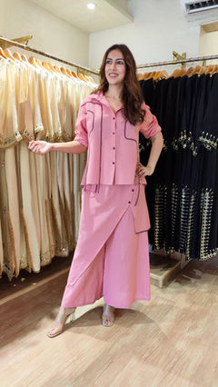 Pink Ribbon Flap Co-ord Set