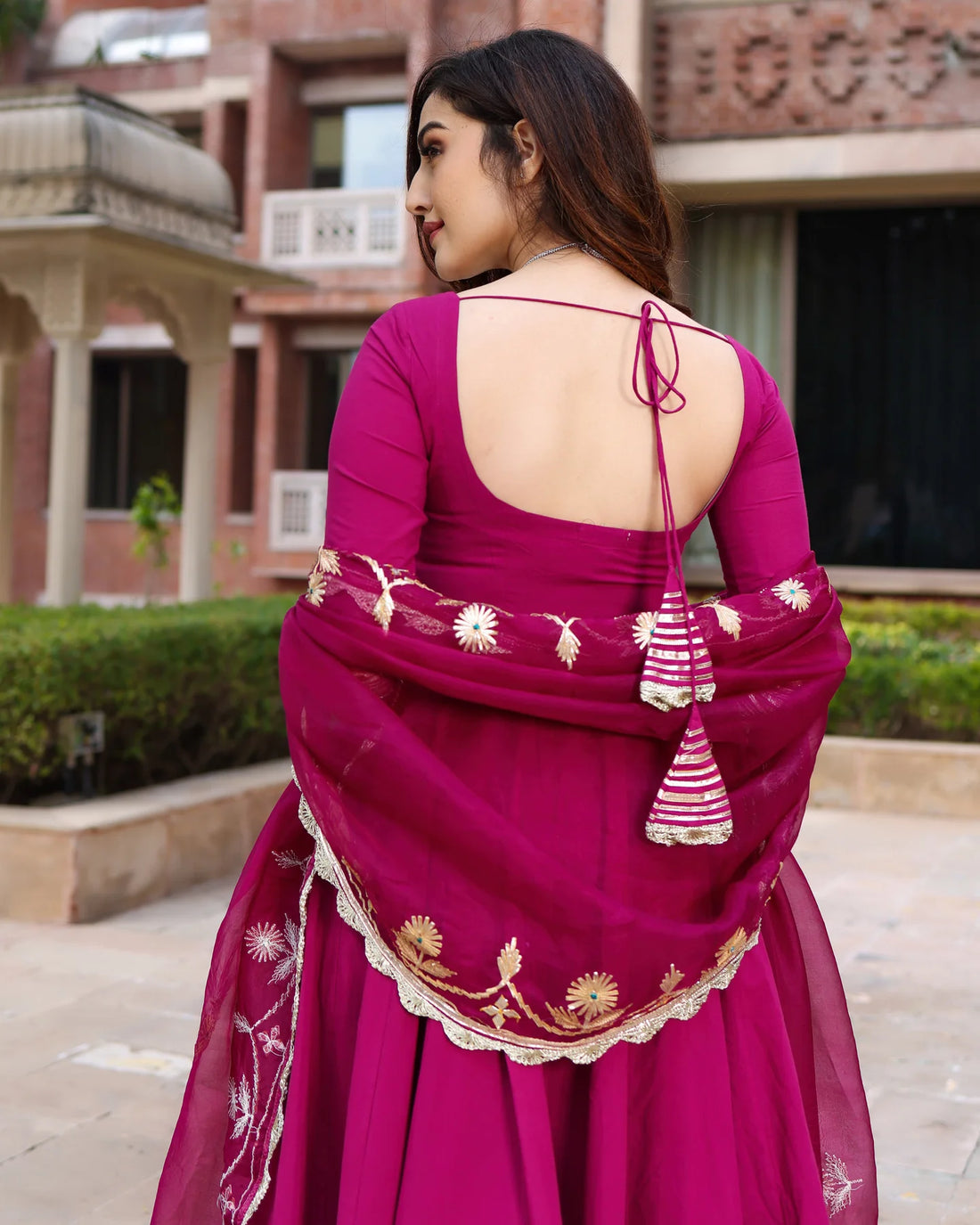 Amara Gota Patti Anarkali Set