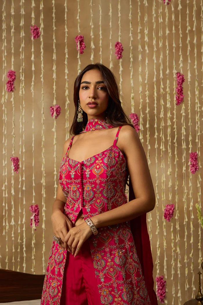 Rani Gulbahar Embroidered Palazzo Set