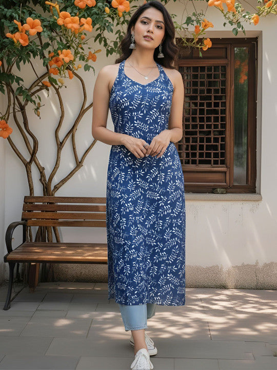 Ruhani Terracotta Printed Kurta