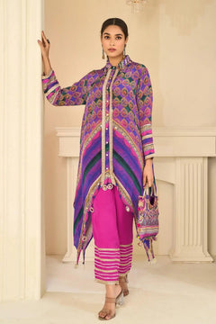 Savan Noor Printed Crepe Silk Western Ensemble