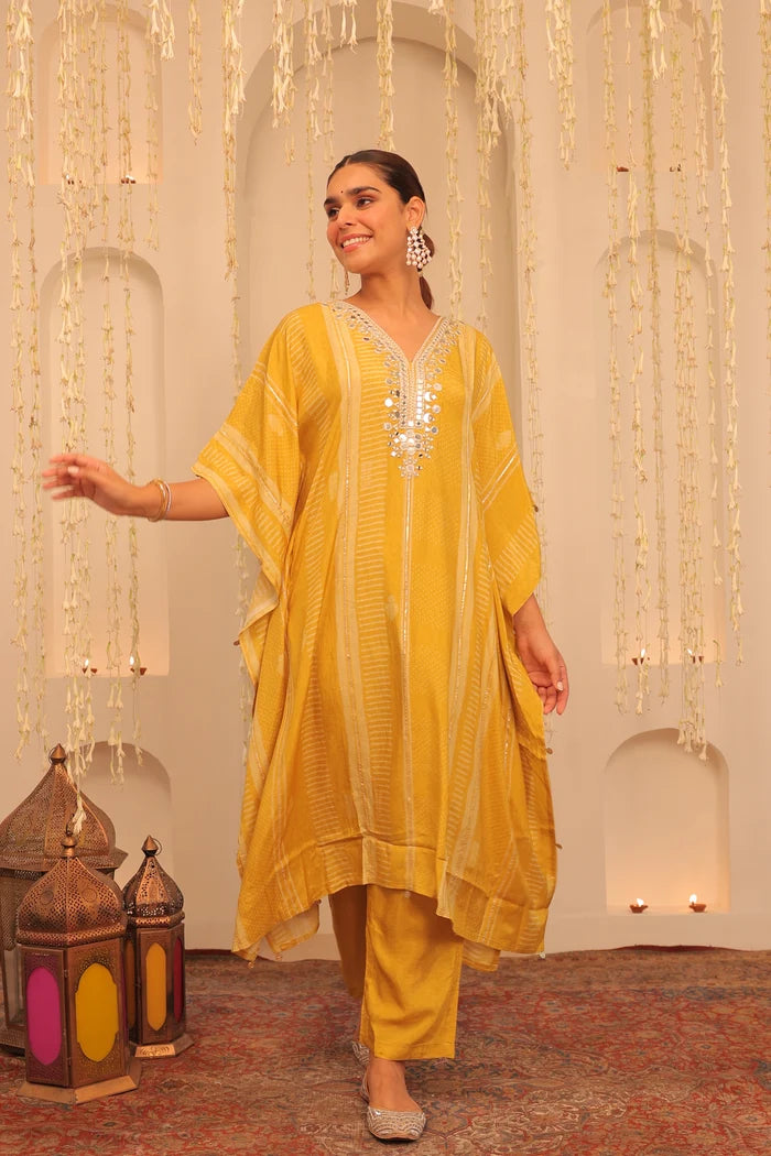 Sunshine Noor Embroidered Kaftan Set