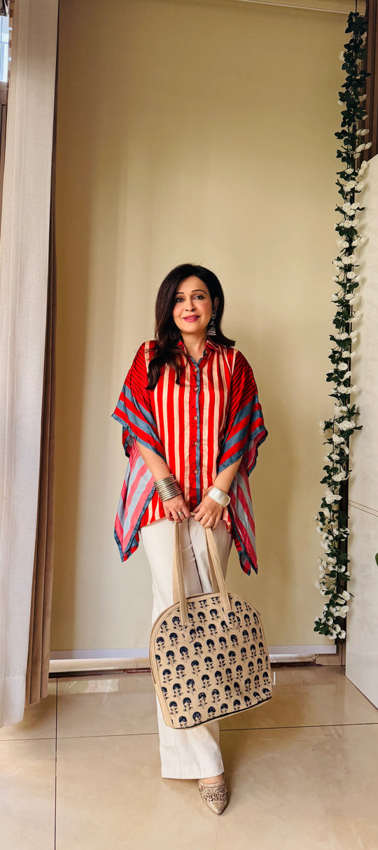 Stripe & Shine Kaftan Top – By Reet Lifestyle