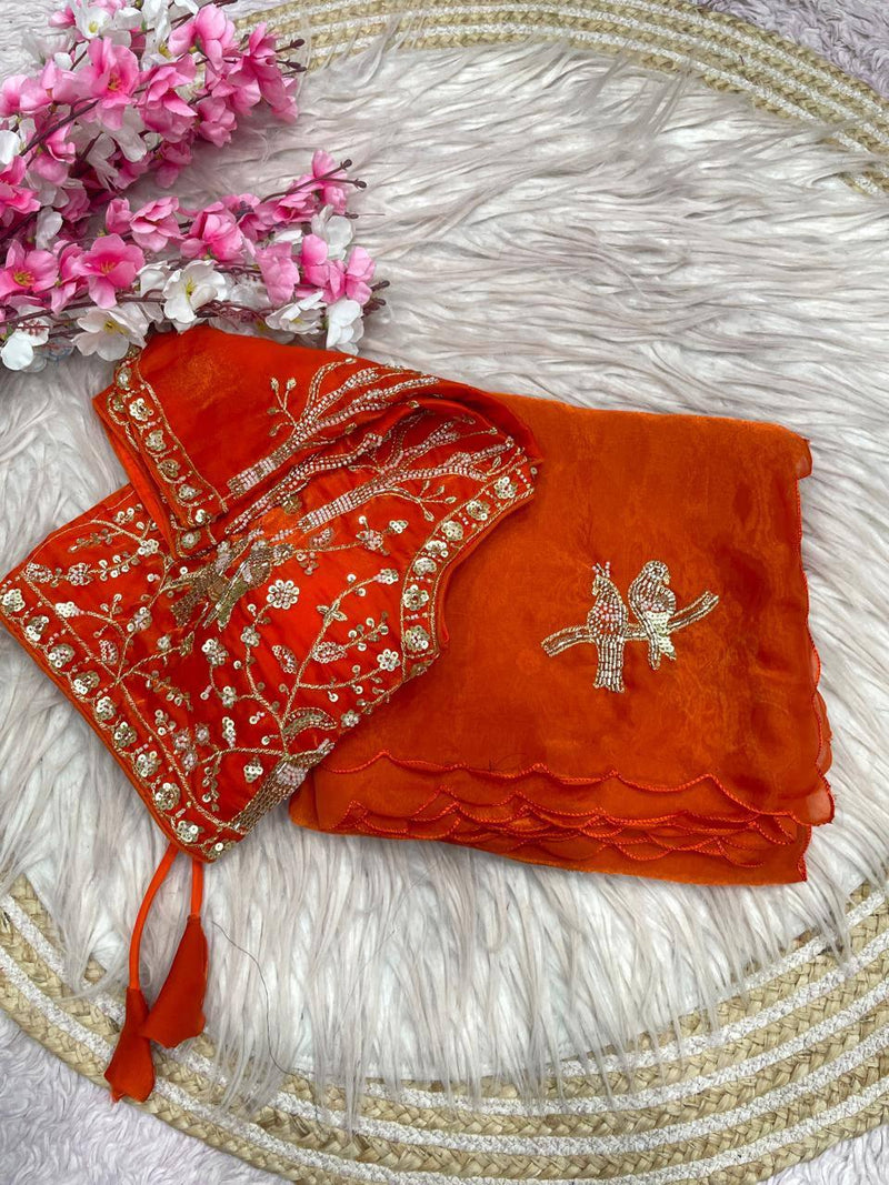 Rangmahal Ready-to-Wear Saree with Blouse