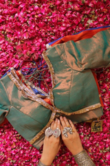 Navratri Zari Cotton Padded Blouse