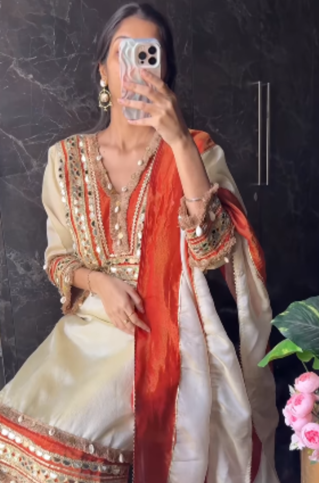 Pure Tissue Light Beige Boho Suit