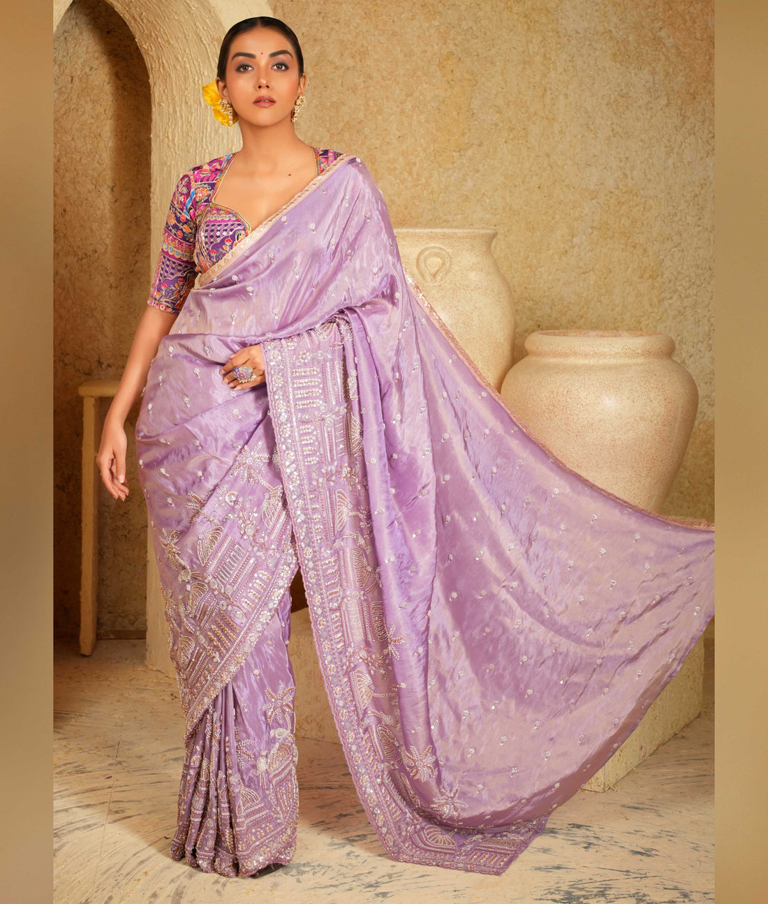 Designer saree with blouse