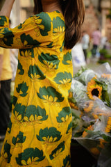 Saina Yellow A-Line Suit Set- By Reet Lifestyle