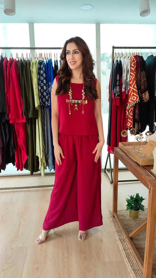 Noir Jamdani 4-Piece Kaftan Co-Ord Set