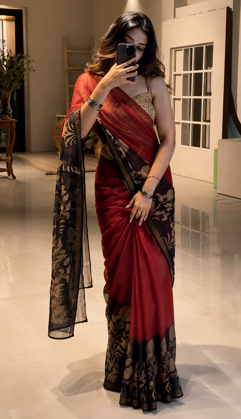 Rangrez Kota Doria Saree