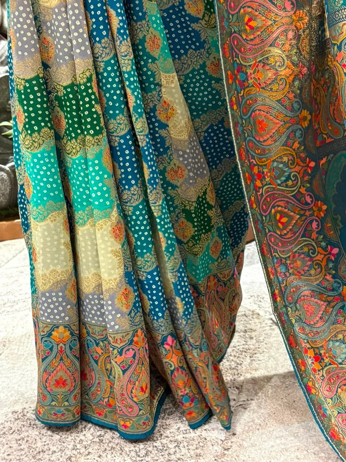 Ziyaara Luxe Georgette Saree