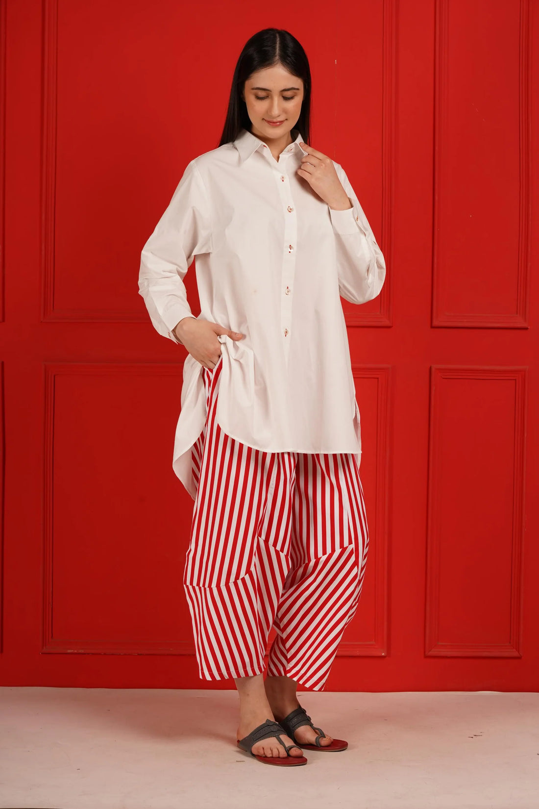 Anayra Sunday Stripe Co-Ord Set
