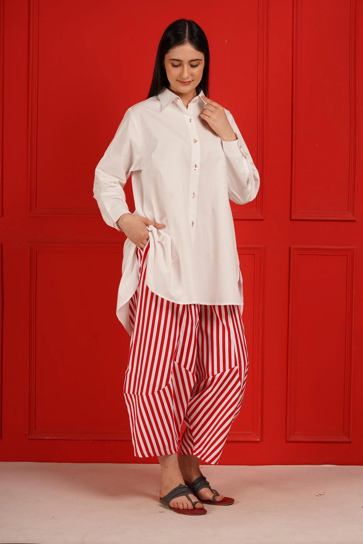 Anayra Sunday Stripe Co-Ord Set