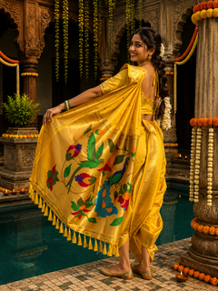 Mayur Varnika Soft Silk Paithani Nauvari Saree