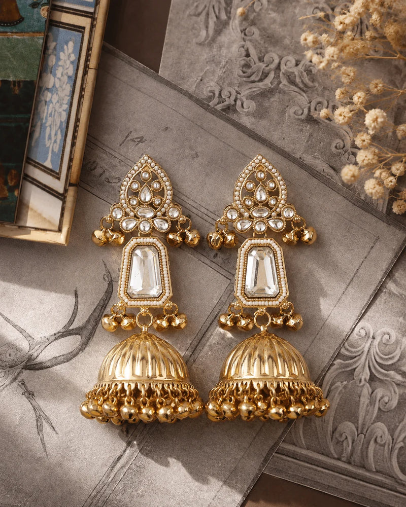 Rajmahal Ghungroo Statement Jhumkas
