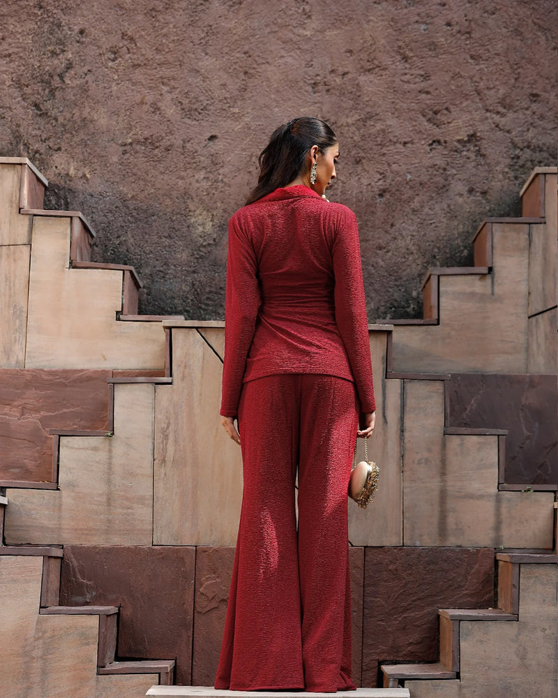 Siyah Shahi Blazer Set