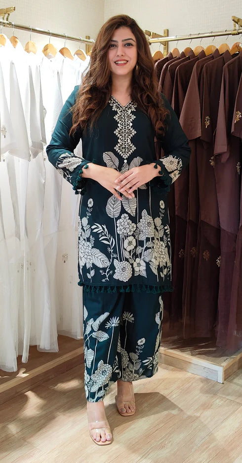 Amara Purple Floral Co-ord Set