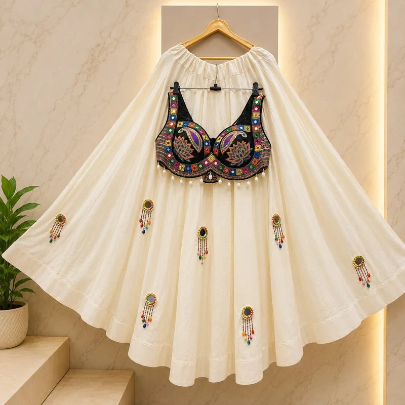 Mrunalini Rajwadi Mirror Lehenga Set