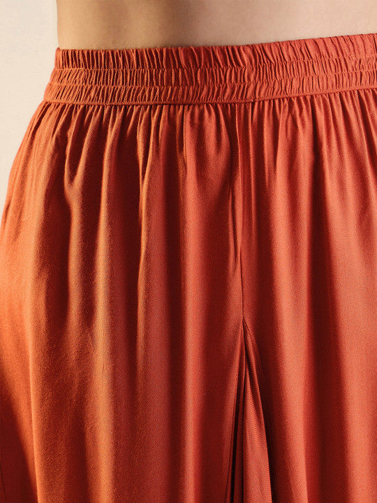 Kesari Noor Heritage Embroidered Kurta & Dhoti Pants Ensemble