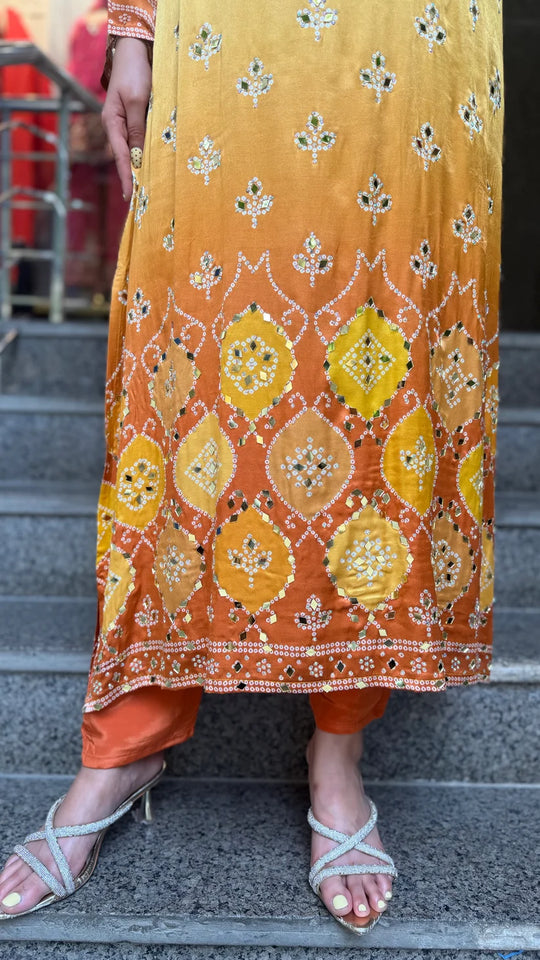 Rangrez Rani Embellished Kurta Set