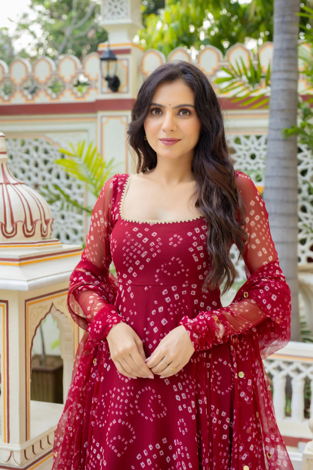 Surkh Riwaayat Printed Anarkali Set