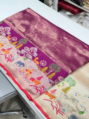 Royal Blue and Wine  Ganga Ghat x Shikara Saree