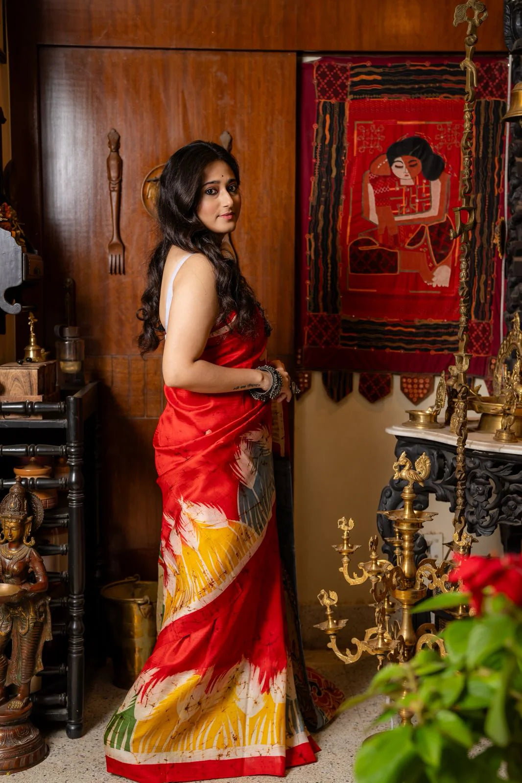 Devi Shakti Batik Pure Mulberry Silk Saree
